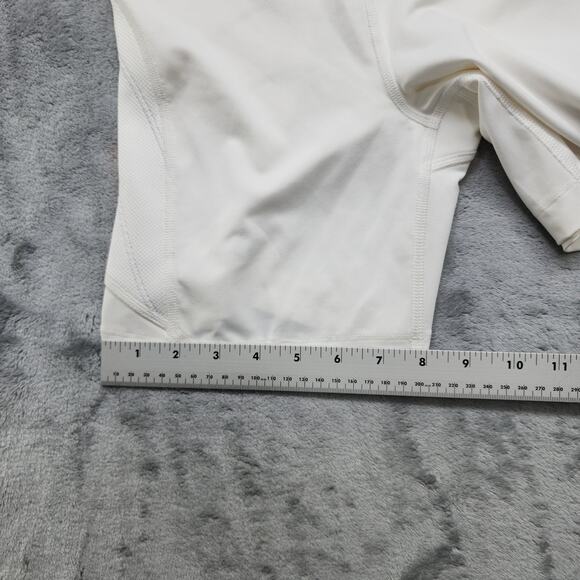 Nike Pro Shorts Womens M White Softball Sliding Shorts Padded Pull On Stretch - Picture 11 of 12
